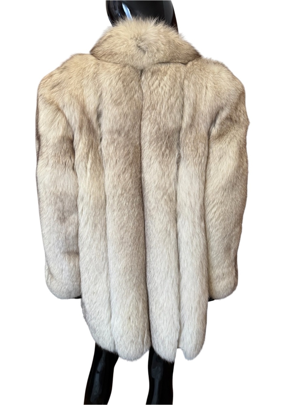 Luxurious M.Jacques blue fox fur coat jacket - Picture 8 of 16